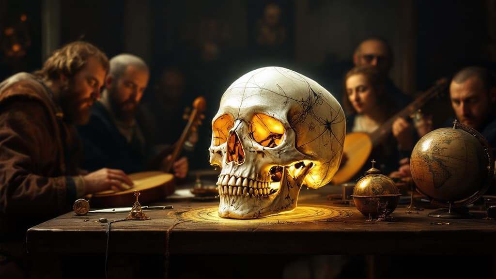Anamorphic Illusion: The Hidden Skull in Holbein's 'The Ambassadors'