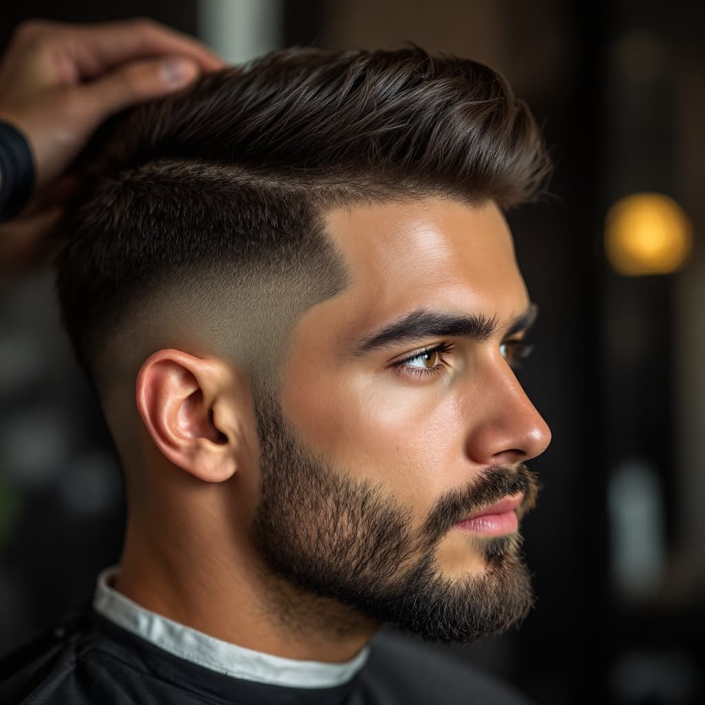 A Classic Gentleman's Haircut in Progress