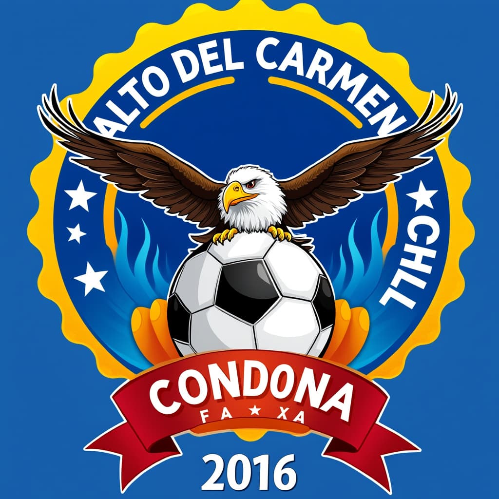 Logo Design for a Football Team with Condor and Crown
