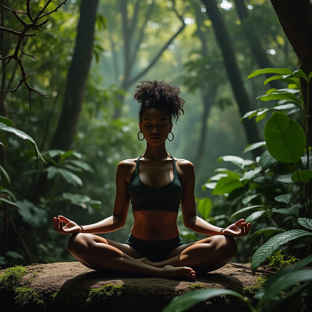 Meditation in the Serene Jungle