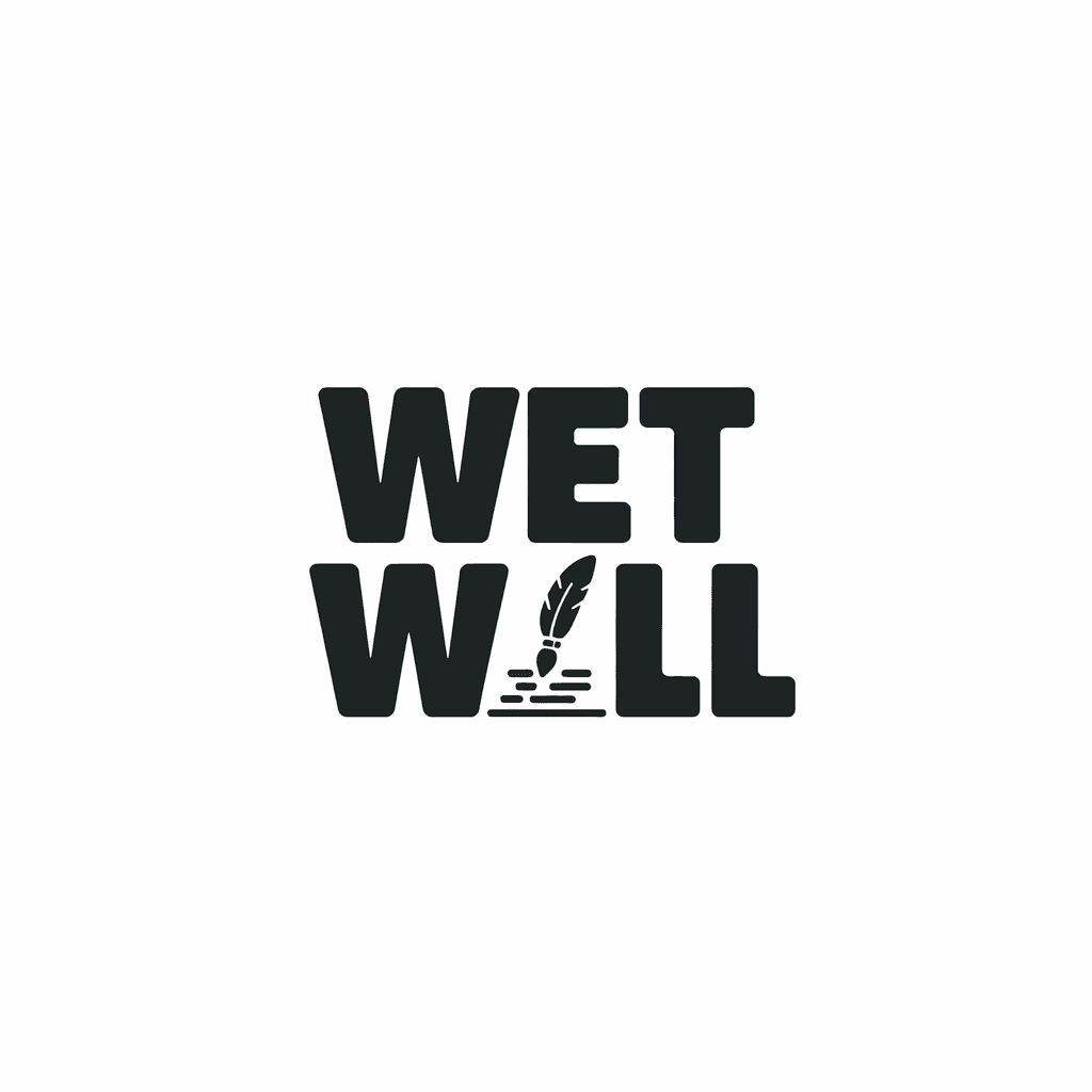 Logo Design for WET WALL Magazine: Art and Literature