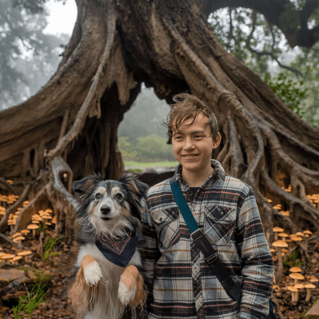 Noah and Luna Discovering Ancient Symbols