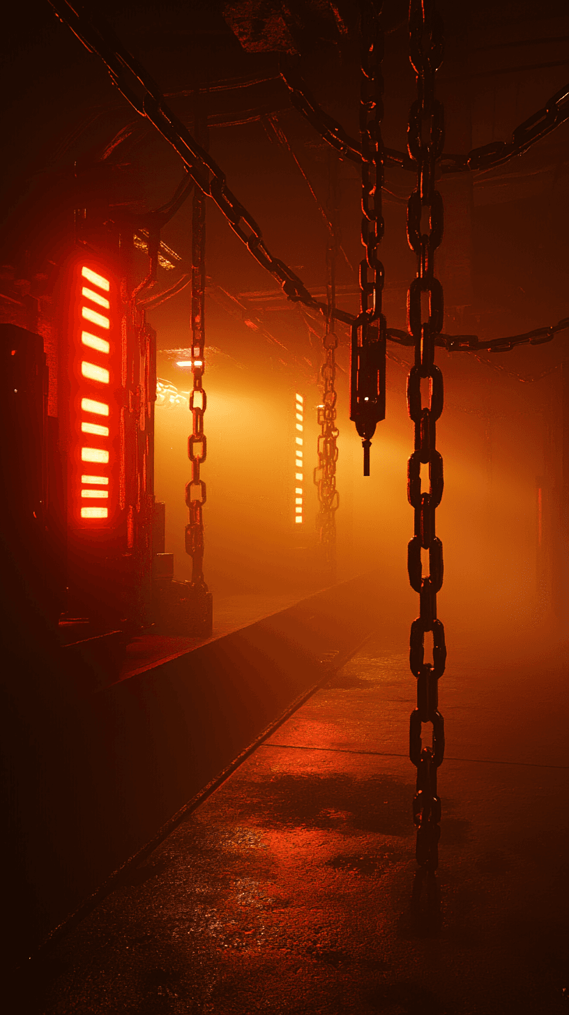 Cyberpunk Nightclub with Industrial Atmosphere