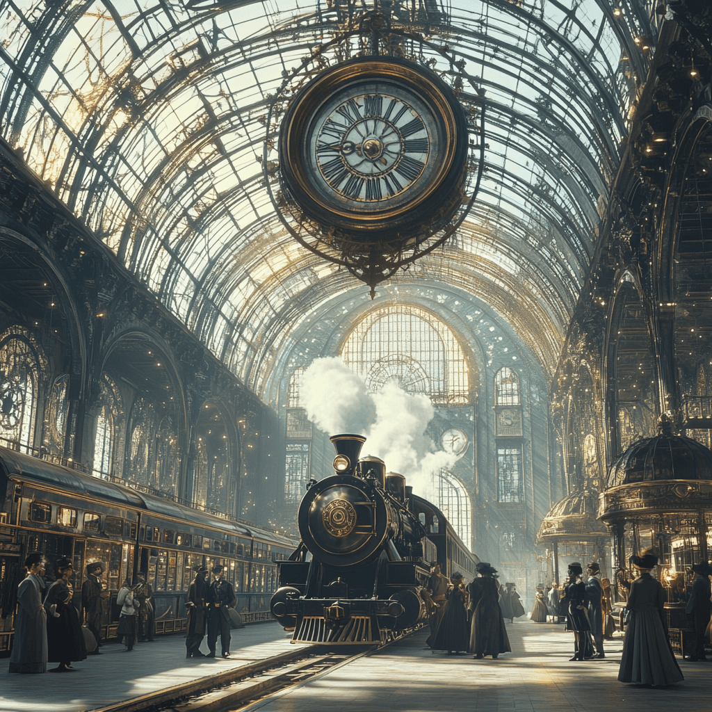 Steampunk Grand Central Station: A Victorian Vision of Engineering