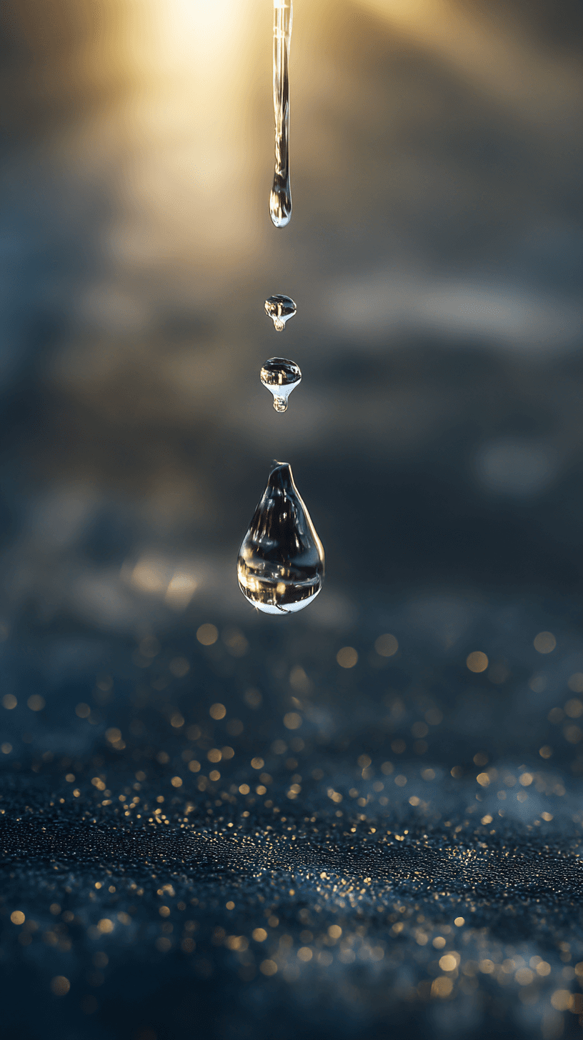 Cinematic Water Droplet in Slow Motion