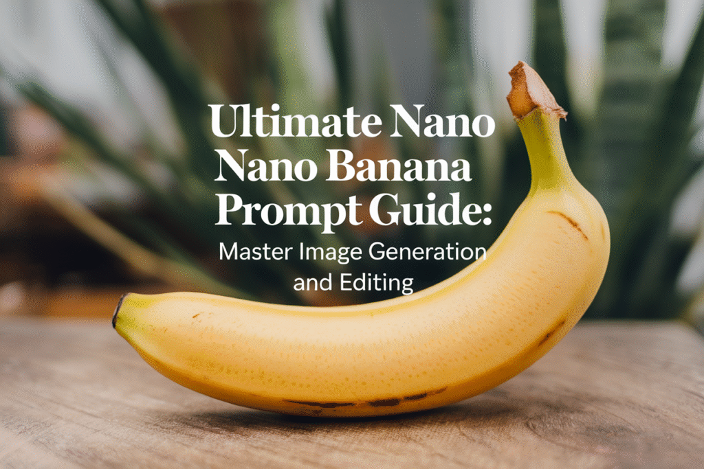 Ultimate Nano Banana Prompt Guide: Master Image Generation and Editing