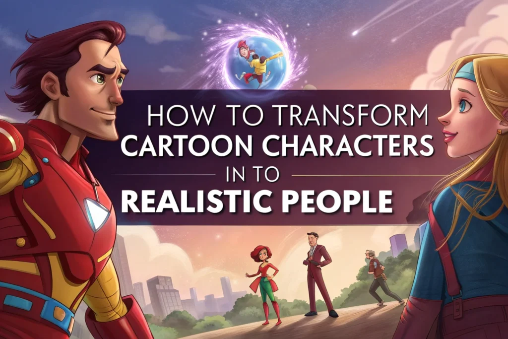 How to Transform Cartoon Characters into Realistic People
