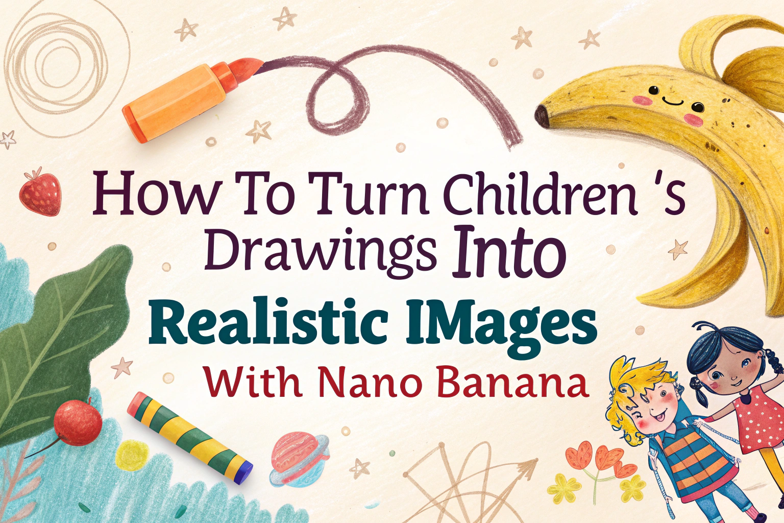 How to Turn Children’s Drawings into Realistic Images with Nano Banana
