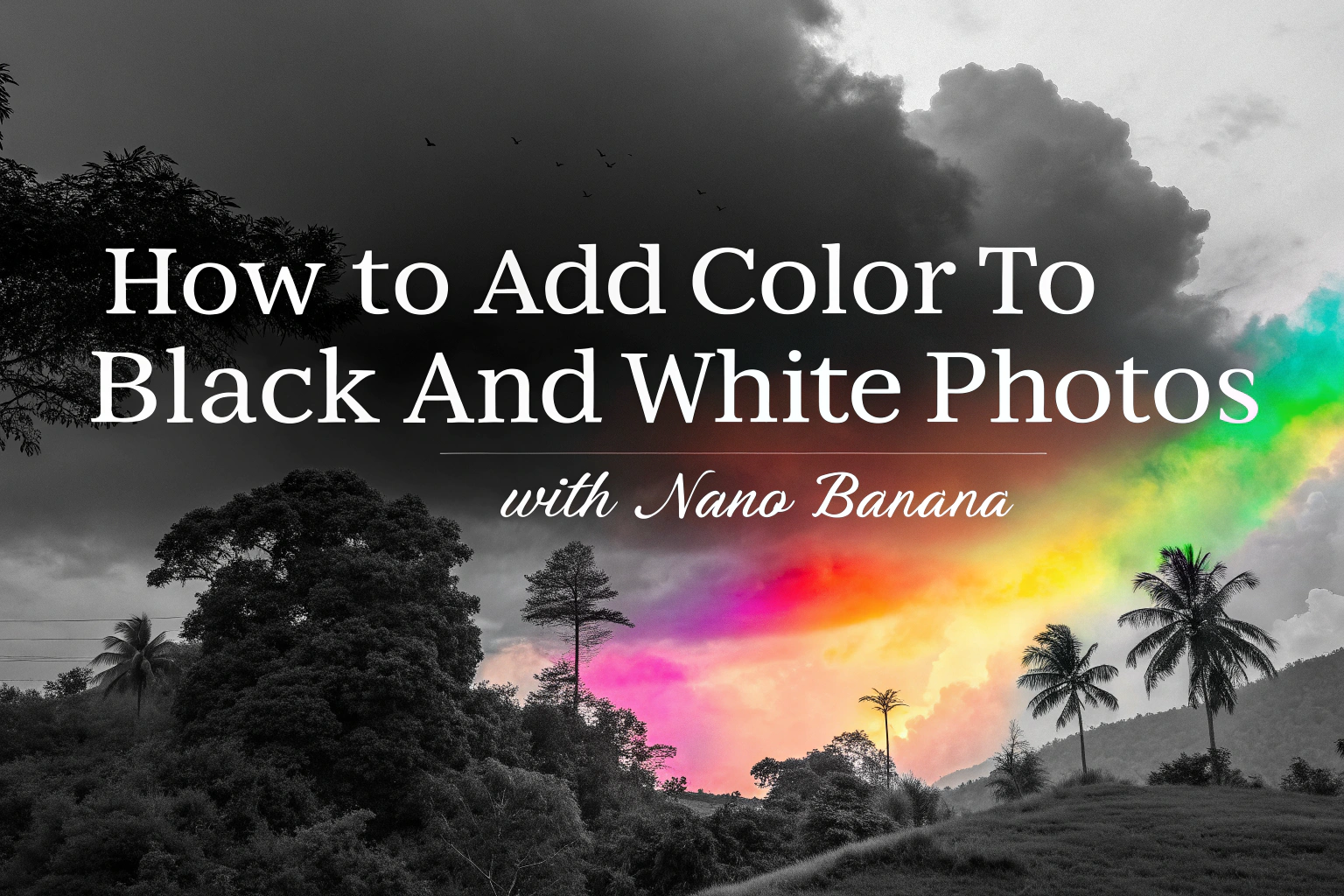 How to Add Color to Black and White Photos with Nano Banana