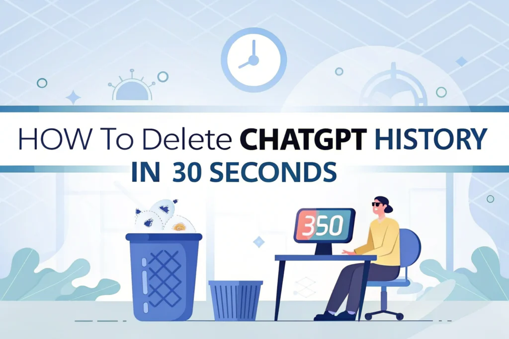 How to Delete ChatGPT History in 30 Seconds
