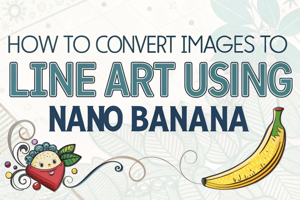 How to Convert Images to Line Art Using Nano Banana