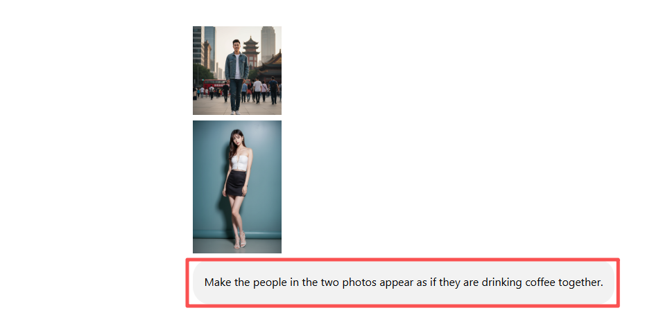 2. Tell Nano Banana How You Want the Photos Combined