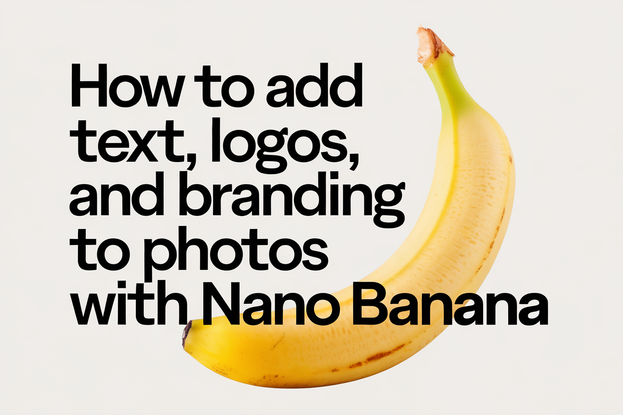 How to Add Text, Logos, and Branding to Photos with Nano Banana