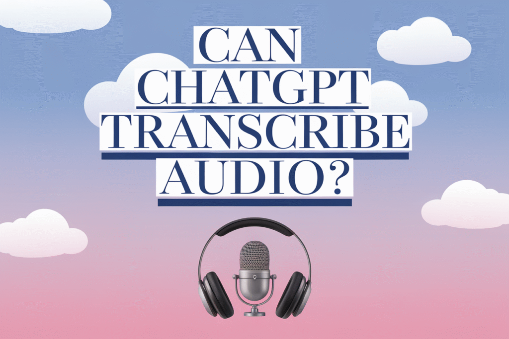 Can ChatGPT Transcribe Audio