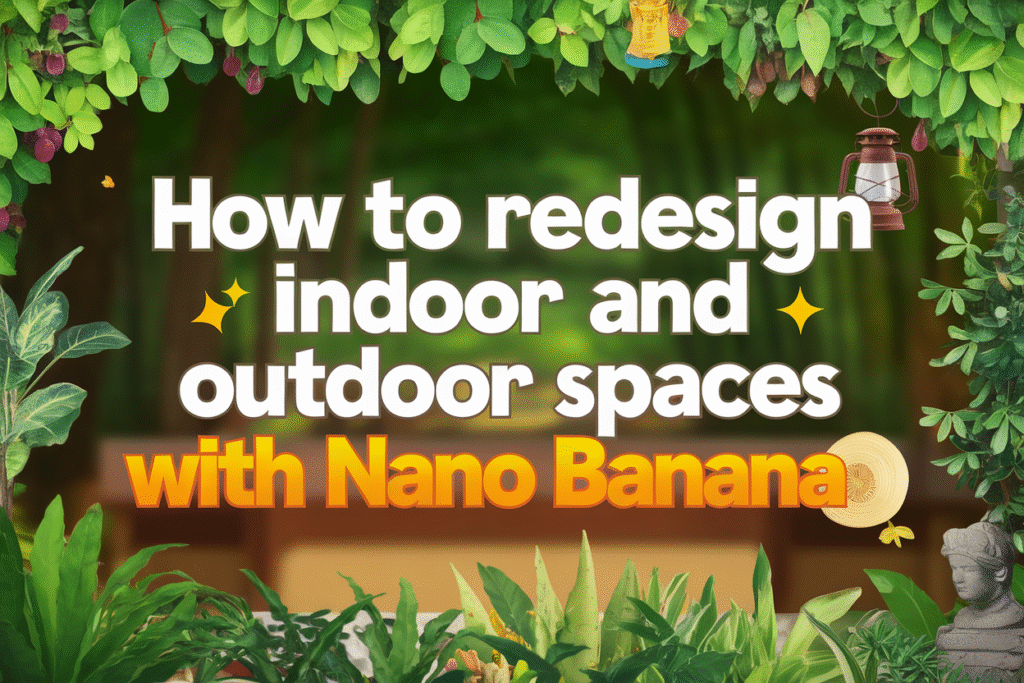How to Redesign Indoor and Outdoor Spaces with Nano Banana