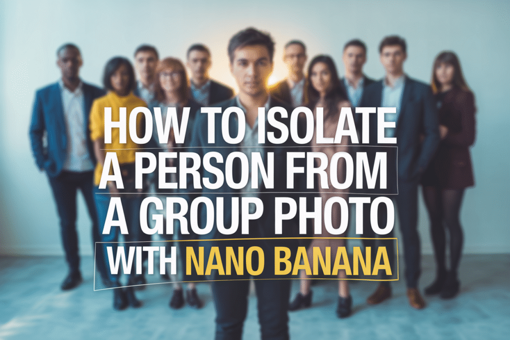 How to Isolate a Person from a Group Photo with Nano Banana