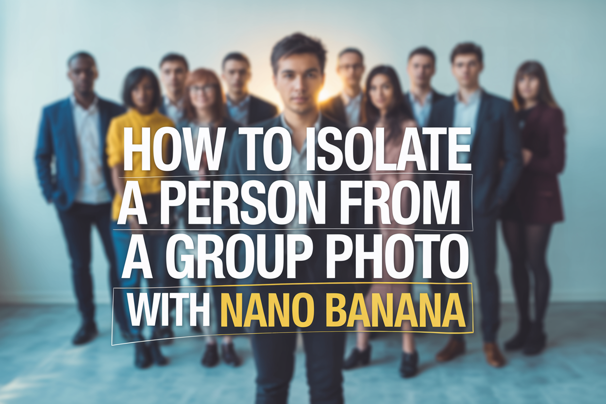 How to Isolate a Person from a Group Photo with Nano Banana