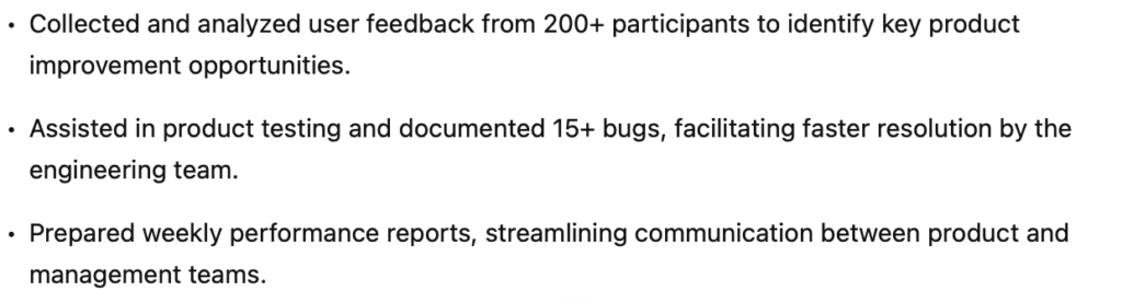 Resume Summary ChatGPT-Response