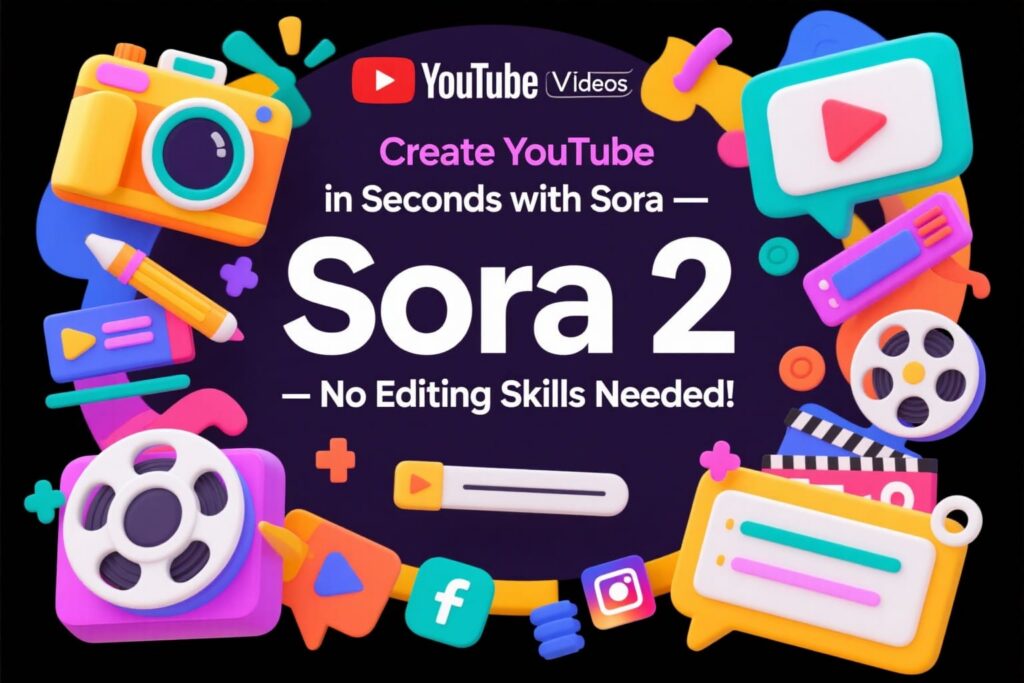 Create YouTube Videos in Seconds with Sora 2 – No Editing Skills Needed!