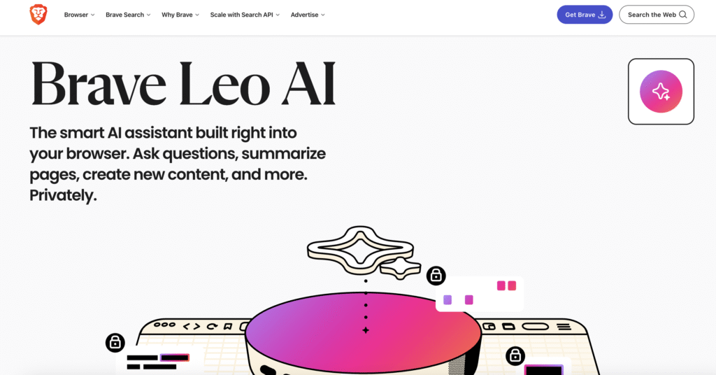 5. Brave Leo AI – Privacy-Focused Browser AI