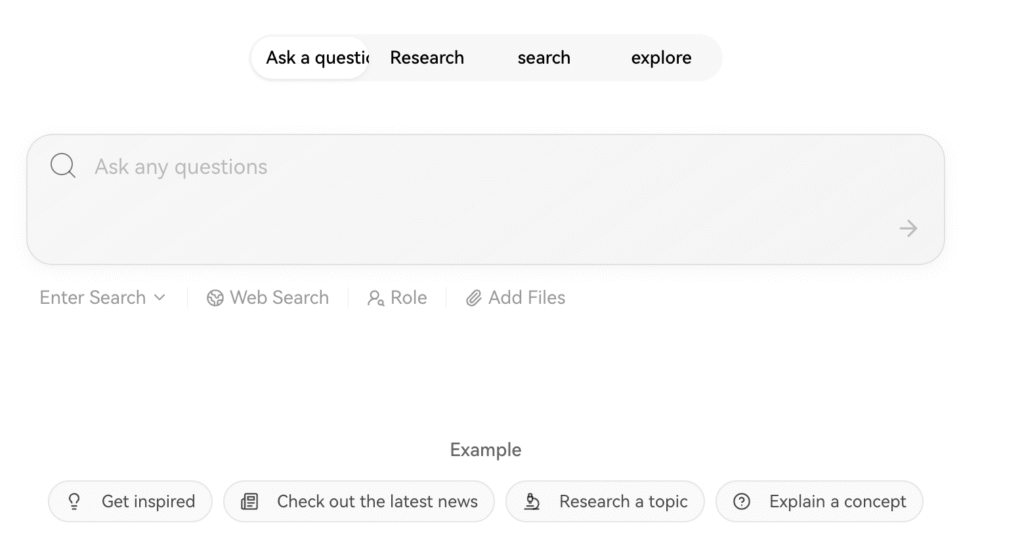 8. Komo AI – Mind Map Search & Source-Cited Responses