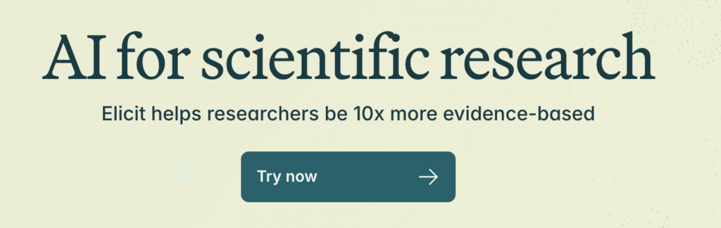 10. Elicit AI – Academic Literature Review Assistant