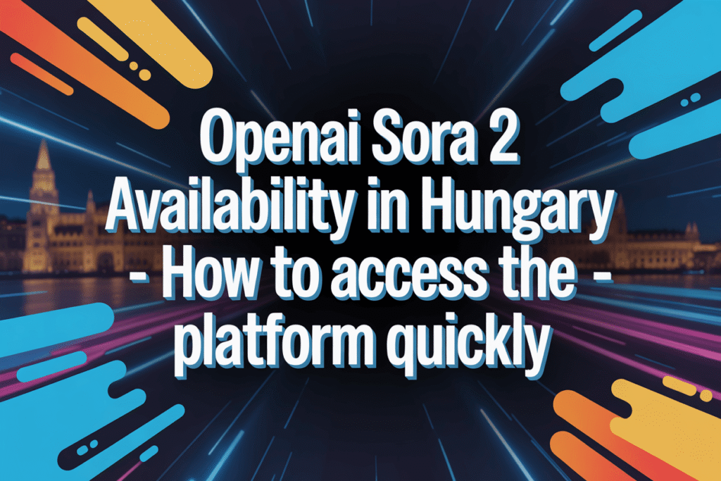 OpenAI Sora 2 Availability in Hungary – How to Access the Platform Quickly
