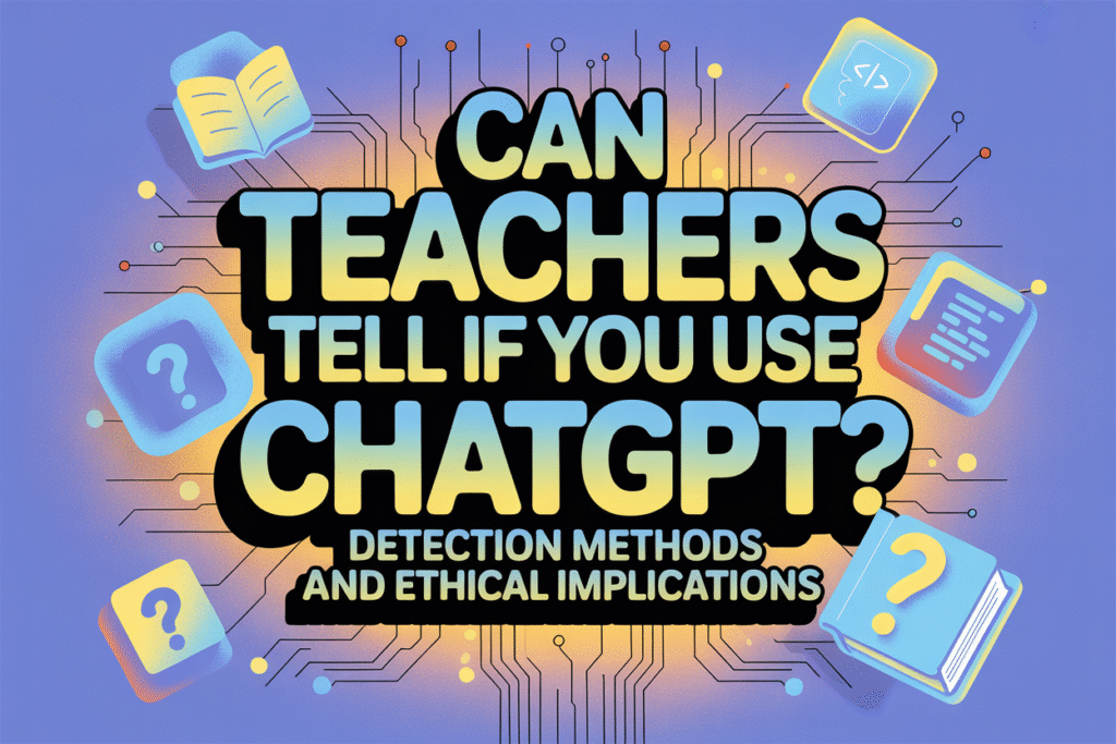 Can Teachers Tell If You Use ChatGPT? Detection Methods and Ethical Implications