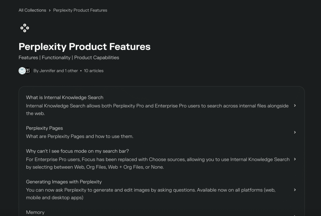 Perplexity Features