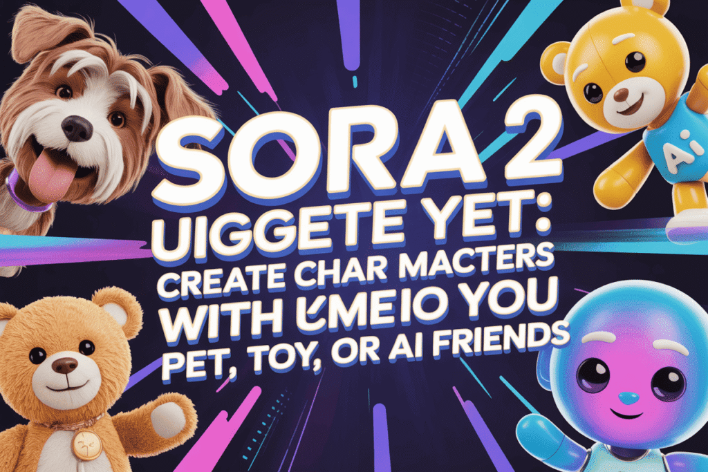 Sora 2 Biggest Update Yet: Create Character Cameos with Your Pet, Toy, or AI Friends
