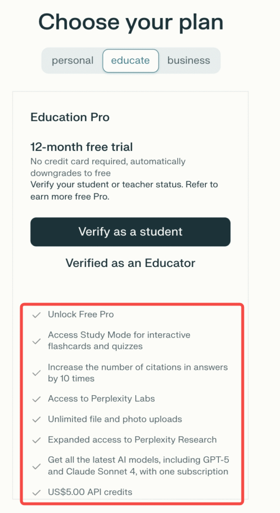 Main Benefits of the Student Plan