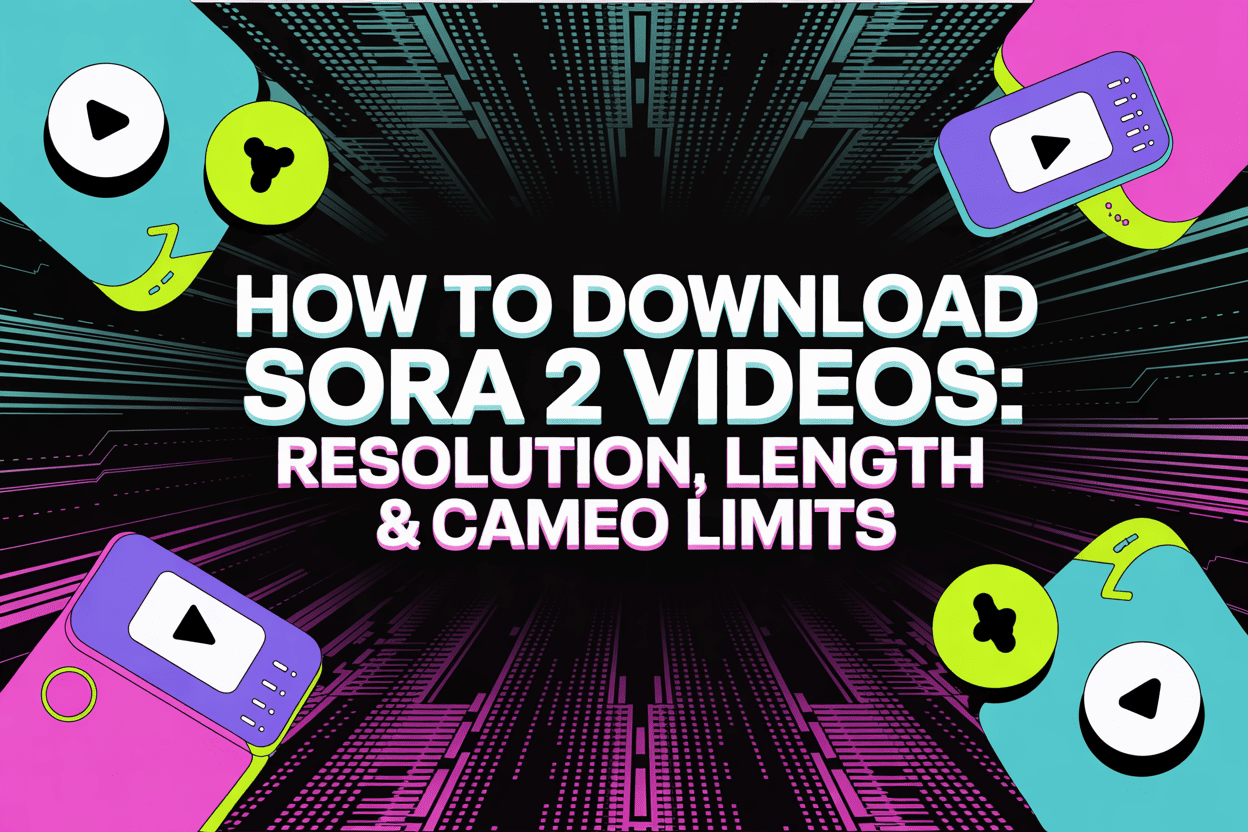 How to Download Sora 2 Videos: Resolution, Length & Cameo Limits