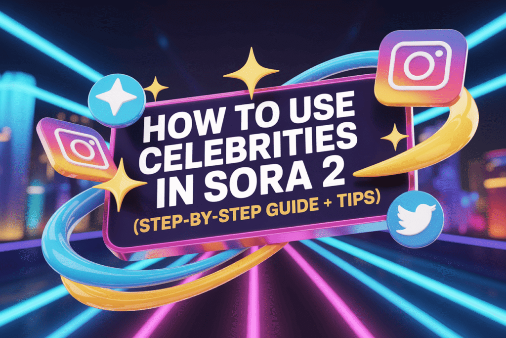 How to Use Celebrities in Sora 2 (Step-by-Step Guide + Tips)
