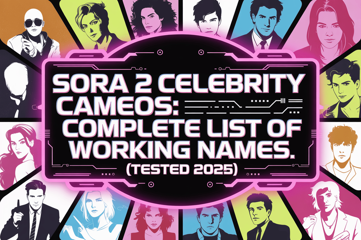 Sora 2 Celebrity Cameos: Complete List of Working Names (Tested 2025)