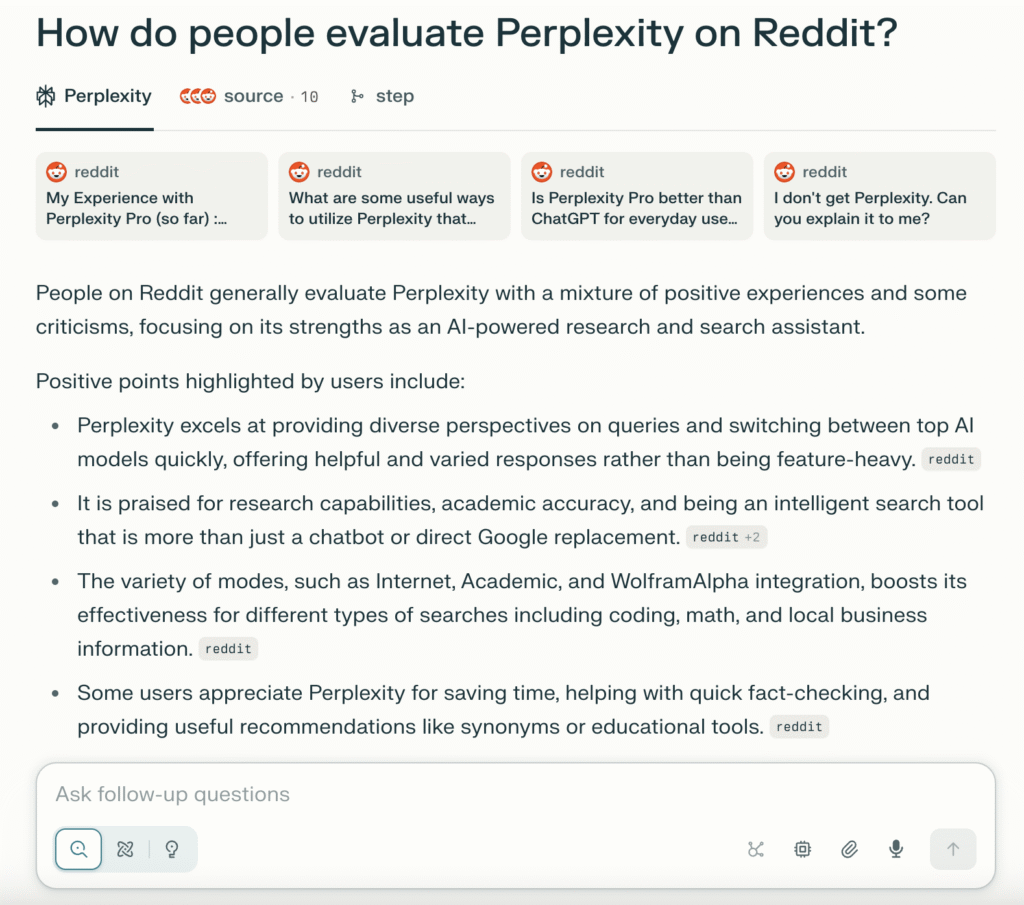 How to use the social mode in Perplexity.