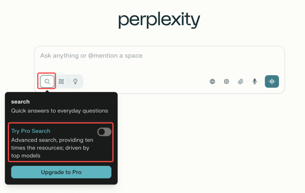 How to use the Pro mode in Perplexity.