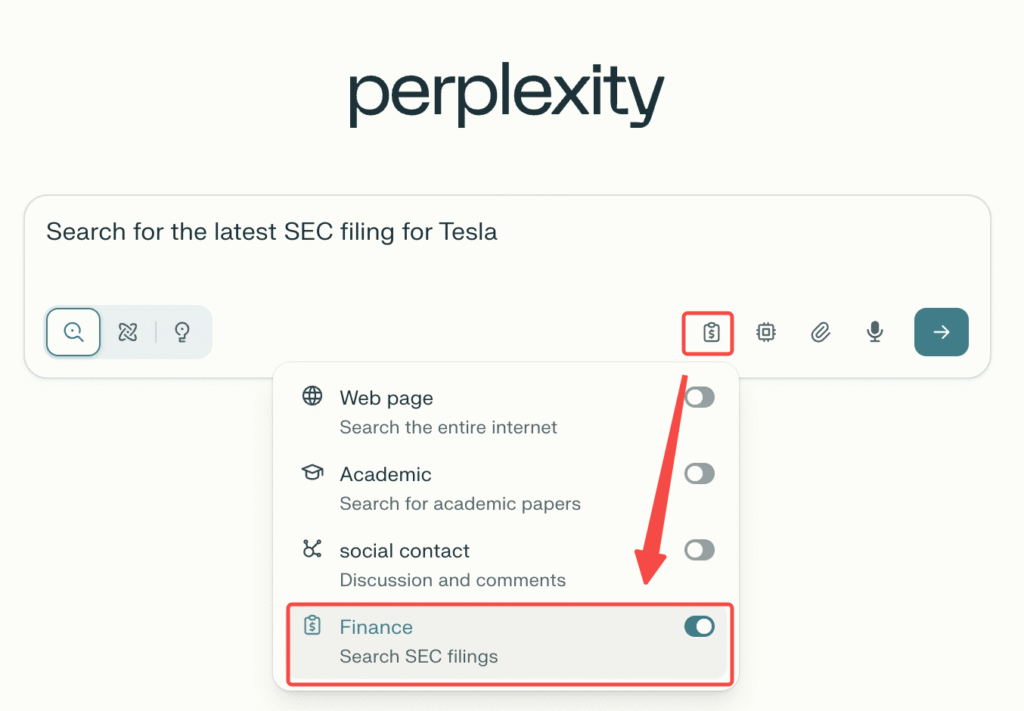 How to use the Finance mode in Perplexity.