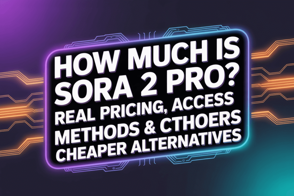 How Much Is Sora 2 Pro? Real Pricing, Access Methods & Cheaper Alternatives