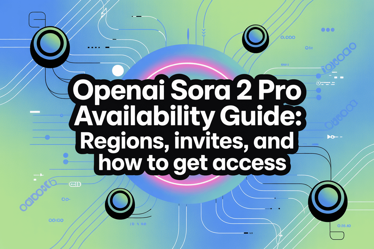 OpenAI Sora 2 Pro Availability Guide: Regions, Invites, and How to Get Access